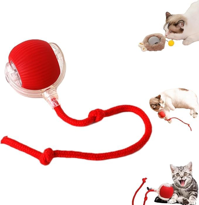 2025 New Electric Dog Ball Toy,360° Smart Automatic Interactive Rolling Ball, Smart Pet Toy,Interactive Dog Toys,Gift for Kids(Blue)