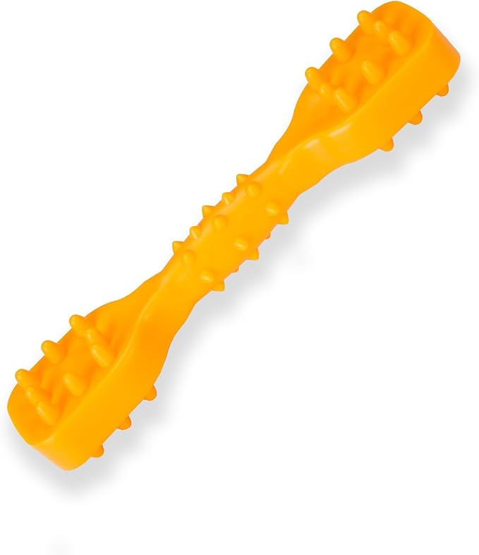 7-1/2" Dog Chew Toys - Thermoplastic Rubber Dog Chew Spiral Bone with Chicken Flavor, for Medium Large Dogs (Chicken)