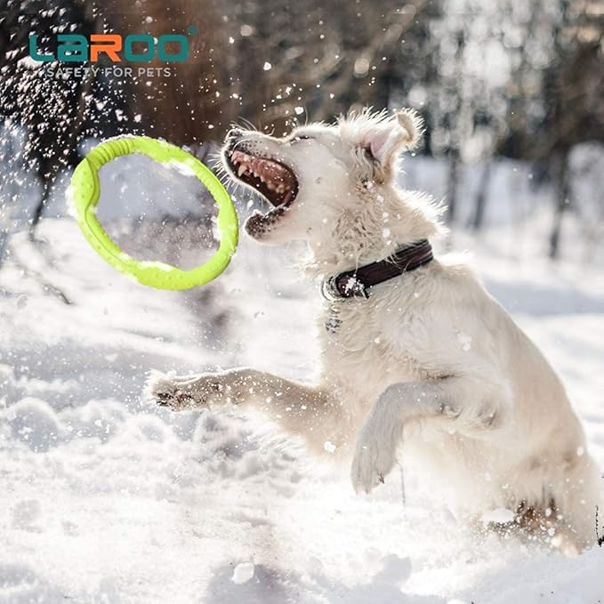 LaRoo Aggressive Chewer Toys - Floatable Flying Disc & Tug Toys for Dog Play, Fetch & Catch