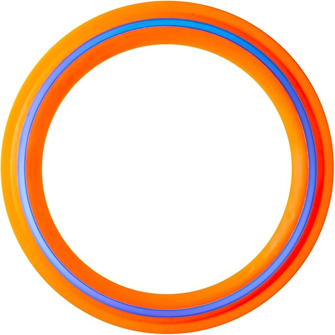 JEEFUD Flying Disc for Kids Adults 11 inch Flying Ring, 2 Pack Beach Backyard Sports Play Soft Discs,Best Sport Outdoor Tossing Toy Gift for 4+ Year Old Boys Girls Family