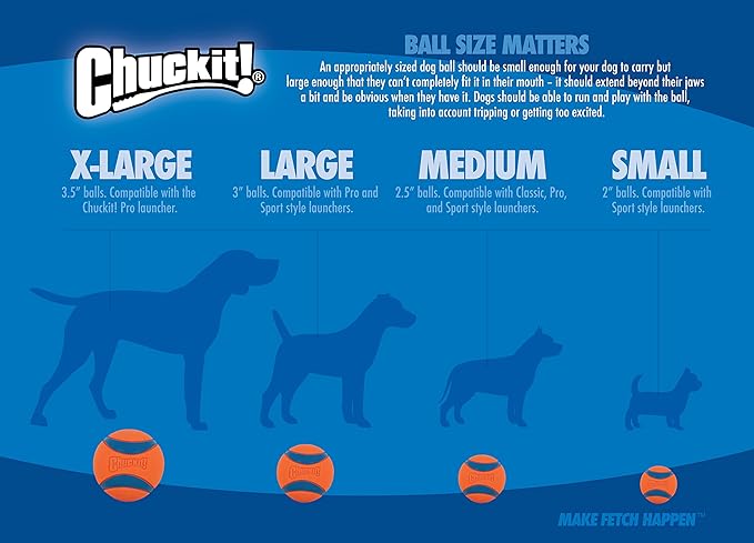 Chuckit! Ultra Ball Dog Toy - Size XL - for Dogs 100+ lbs - Made from Durable Rubber - Super Bouncy - Floats in Water - 3.5-inch Diameter - Pack of 2