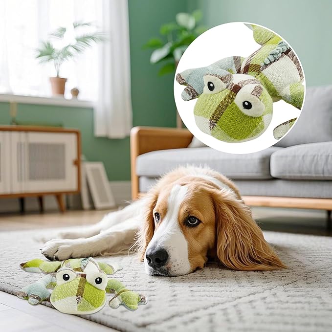 Bzonsmart Dog Toys, Squeaky Plush Dog Toy for Puppy Small Medium Dogs, Cute Soft Stuffed Puppy Toys for Teeth Cleaning and Boredom