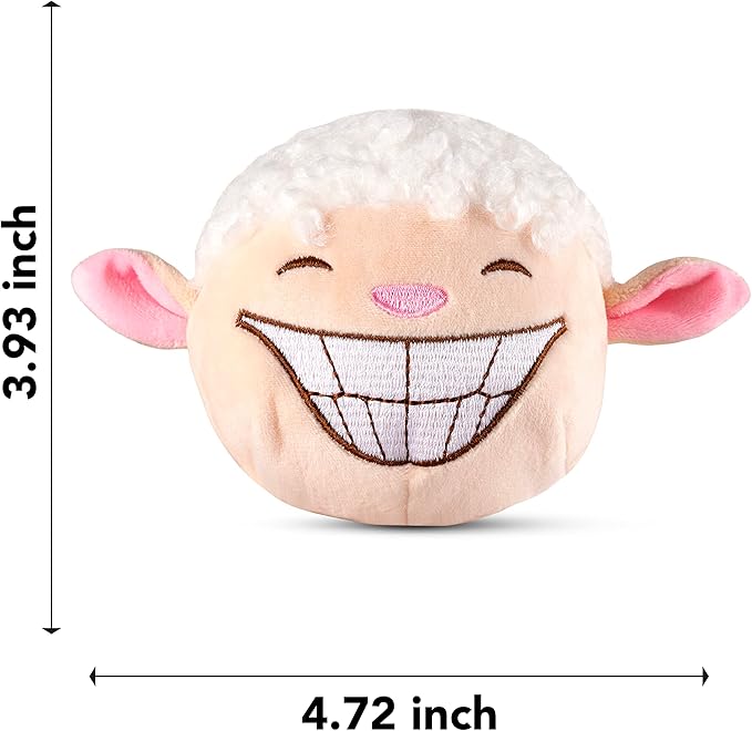 Dog Toys for Aggressive Chewers (3in1) - Squeaky Dog Toys Interactive - Dog Toys for Medium Dogs, Large & Small Breeds - Puppy Teething Chew Dog Toy - Juguetes Perros - Sheep