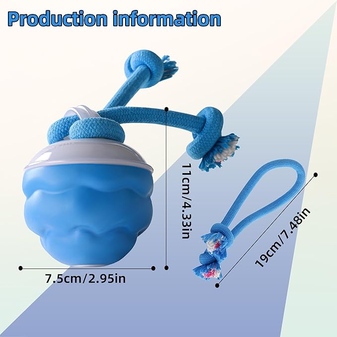 Interactive Dog Toys to Keep Them Busy with Motion Activated Squeaky Pet Toy Rolling Wicked Ball Automatic Moving Dog Ball for Puppy Small Medium Dogs for Boredom