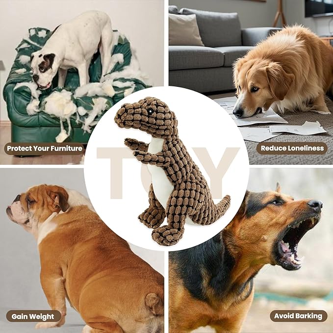 Bzonsmart Squeaky Dog Toys Octopus Stuffed Crinkle Toy, Puppy Chew Toys for Teething, Durable Tug of War Interactive Plush Dog Toys for Puppies Small, Medium, and Large Dogs