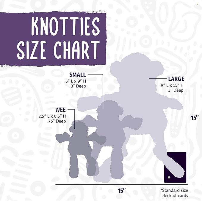 HuggleHounds Knottie Plush Dog Toy - Dog Stuffed Animal Toy, Puppy Toys, Squeaky Dog Toy for Small, Medium & Large Dogs, Soft Fleece, Durable Plush to Keep Them Busy - Henry Hedgehog, Large