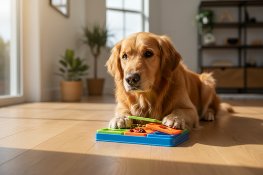 Dog treat puzzles: Combine scent work and problem-solving for balanced mental exercise