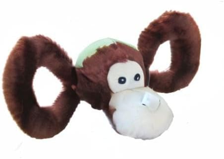 Jolly Pets Jolly Tug-a-Mal Monkey Tug/Squeak Toy, Medium