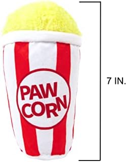 TONBO Popcorn and Pretzel - Crinkle Plush Cute Dog Toys