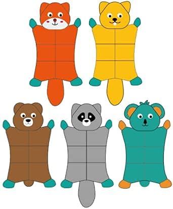 No Stuffing Dog Toys - 5 Pack Squeaky Crinkle Plush Set for Puppy Teething, Durable Chew Toys for Small Medium Dogs, Cute Holiday Pet Toys for Playing Training Reducing Boredom