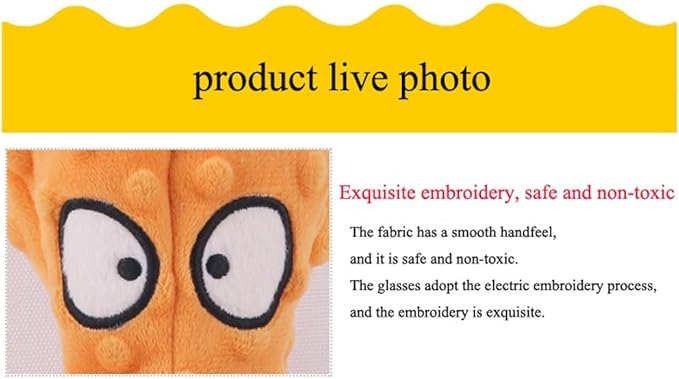 OUANGANC Octopus Dog Squeaky Toy No Stuffing Crinkle Paper in Legs for Small, Medium, and Large Breeds, Durable Puppy Chew Toys for Aggressive Chewers