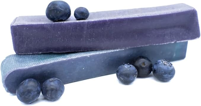 Bully Bunches Premium Fruit-Flavored Himalayan Yak Chew for Dogs - 100g, All-Natural, Long-Lasting, Authentic Yak Milk, Healthy Dental Chew, High-Protein (Medium Blueberry - 3PK, Blueberry)