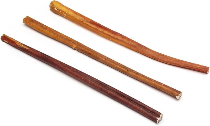Bully Sticks for Dogs, 12 Inch Premium Trim Size (35-40 Grams), 100% Natural, Clean Teeth and Gums, 3 Piece