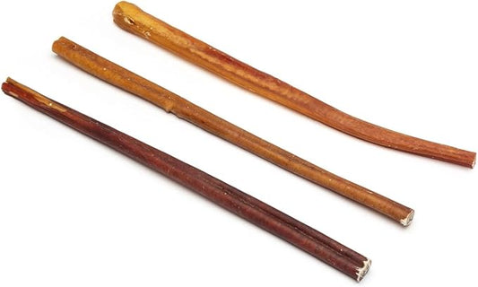 Bully Sticks for Dogs, 12 Inch Premium Trim Size (35-40 Grams), 100% Natural, Clean Teeth and Gums, 3 Piece