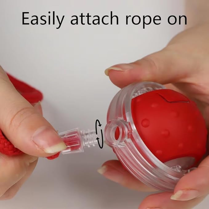 Interactive Cat Toys Ball for Indoor Cats,[2025 Newly Upgraded] Agile Moving Cat Ball with Elastic Mesh Tail,Automatic Kitten Toys for Bored Indoor Adult Cats,Motion Activated (Orange)