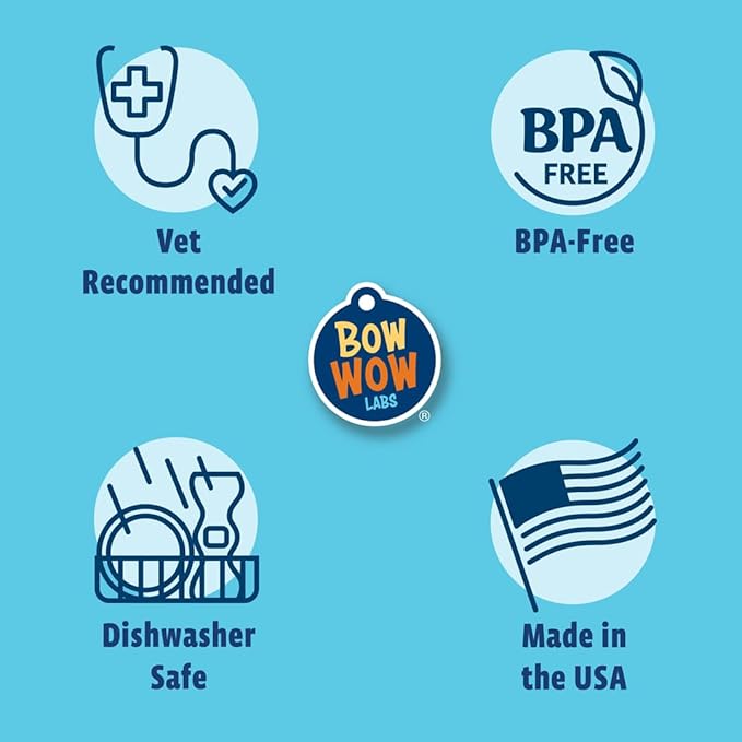 Bow Wow Labs Buddy Safety Device | Newly Redesigned Bully Stick Holder for Dogs | Made in The USA | Dishwasher Safe (L)