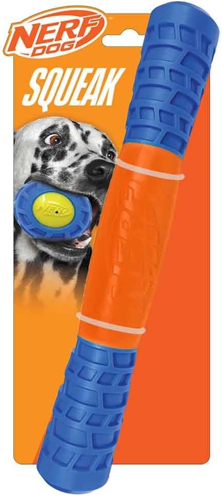 Nerf Dog 11.5in TPR EXO Squeak Stick - Blue/Orange