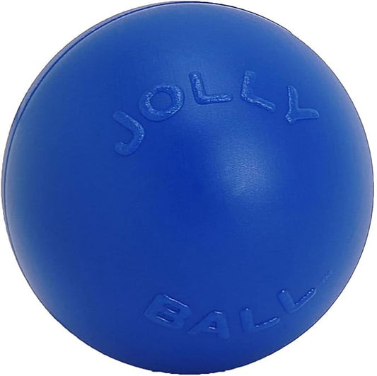 Jolly Pets Push-n-Play Ball Dog Toy, 14 Inches/Extra-Large, Blue (314 BL), for All Breed Sizes