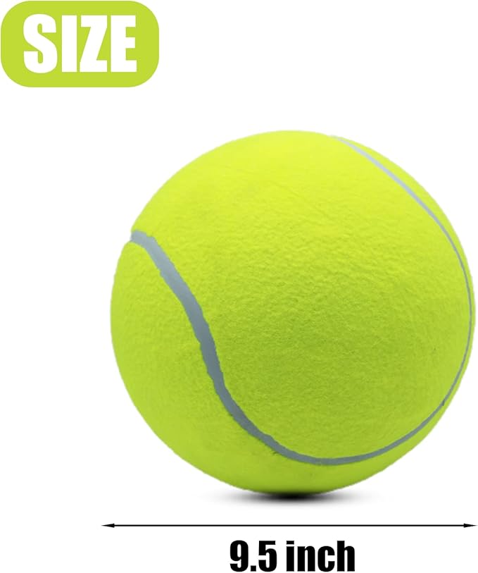 Magicorange 9.5" Giant Oversize Tennis Ball Dog Toy for Outdoor/Indoor Sports - Yellow