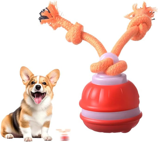 Interactive Dog Toys, Smart Touch-Activated Automatic Rolling Ball, USB Rechargeable Bouncing Dog Ball, Suitable for Cats and Small to Medium-Sized Puppies (Orange)
