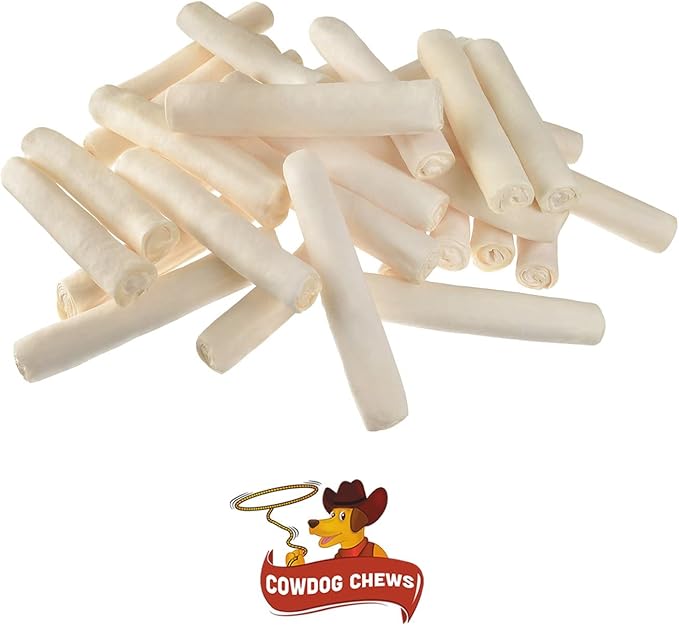 Cowdog Chews 5-6 Inches Rawhide Retriever Roll - Chewing Dog Treat, 100% Natural - Natural Grass Fed Livestock Sourced (18 Pack)