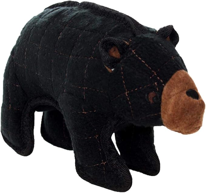 TUFFY - World's Tuffest Soft Dog Toy - Zoo Bear - Squeakers - Multiple Layers. Made Durable, Strong & Tough. Interactive Play (Tug, Toss & Fetch). Machine Washable & Floats. (Junior 2 Pack)
