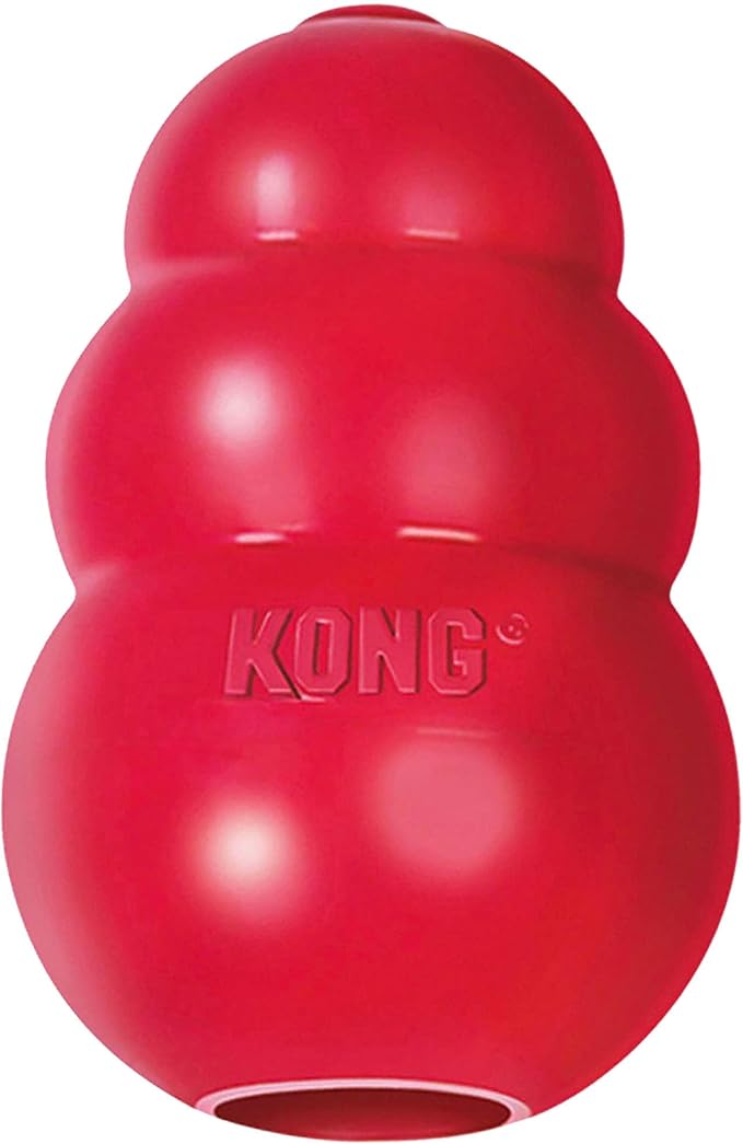 KONG Classic Stuffable Dog Toy - Fetch & Chew Toy for Dogs - Treat-Filling Capabilities & Erratic Bounce for Extended Play Time - Durable Natural Rubber Material - for Extra Small Dogs