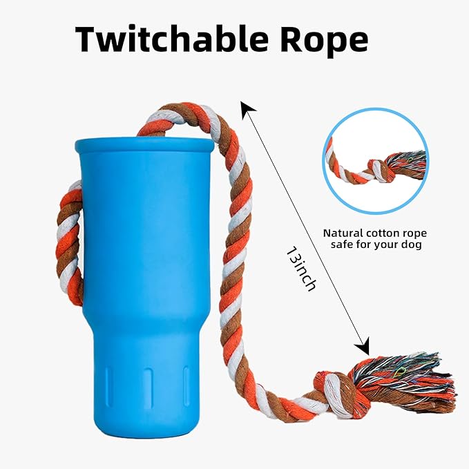 Dog Toys for Aggressive Chewers, Dog Squeaky Toys for Large Dogs, Durable Indestructible Tough Dog Chew Toys for Medium Dogs, Interactive Rubber Dog Toys to Keep Them Busy