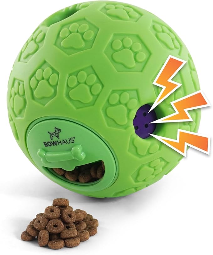 CAPHAUS Wobble Giggle Ball for Dogs, 5.5 Inch Treat Dispensing Dog Exercise Toys, Non-Toxic Indestructible PVC Giggle Ball, Interactive Fun Squeaky Chew Toy for Indoor Outdoor Play