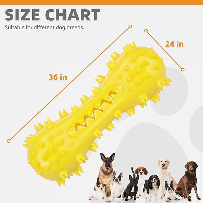 KOOLTAIL Floating Dog Toys for Swimming Pool,Summer Bumper Toy for Water,Indestructible Dog Toothbrush Chew Toy,Interactive Training Squeaky Toys for Aggressive Chewers Small Medium Large Dogs,Yellow