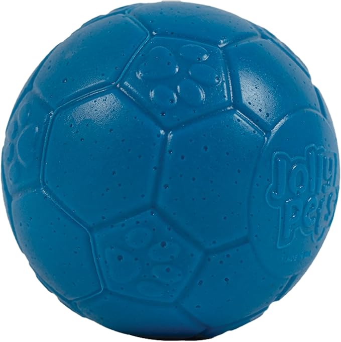 Jolly Pets Mini Jolly Soccer Ball; Floating-Bouncing Dog Toy; 3" Ocean Blue