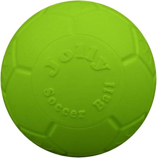 Jolly Pets Large Jolly Soccer Ball Floating-Bouncing Dog Toy; 8" Green Apple