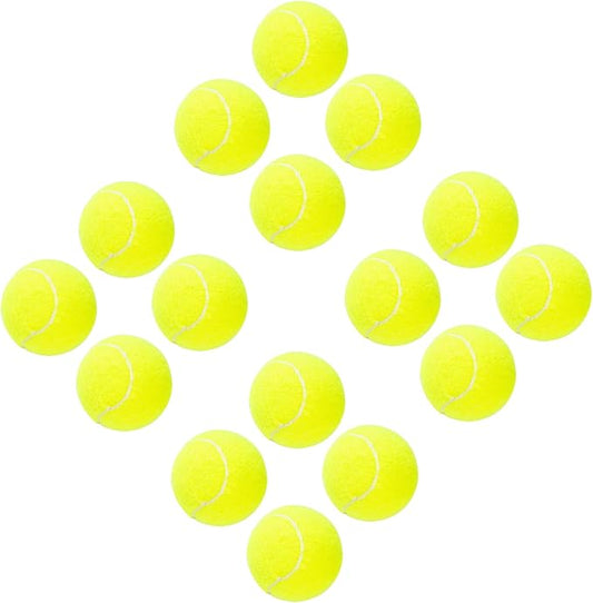 ptlsy Dog Tennis Balls 16 Pack Pet Mini Tennis Ball for Small Medium Dogs Fetching (2 inch)