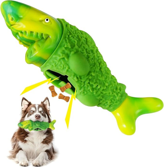 Tough Dog Chew Toys for Aggressive Chewers, Interactive Treat Dispensing Dog Toy, Durable Dog Toys for Small Medium & Large Dogs - Great for Boredom