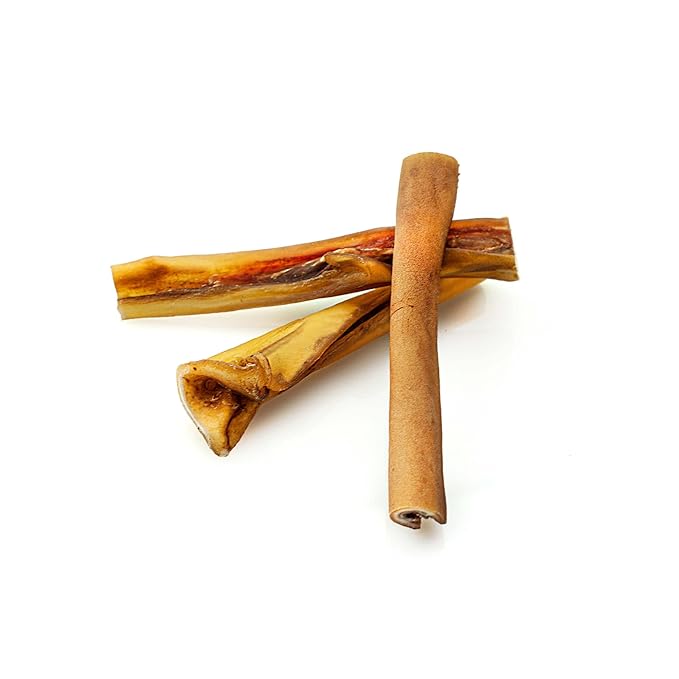 Best Bully Sticks Cheeky Beef Treats - 6 Inch 12 Count (Pack of 1) - Single Ingredient, 100% Grass-Fed, USA Packed, Long-Lasting, Odor Free Alternative to Bully Sticks