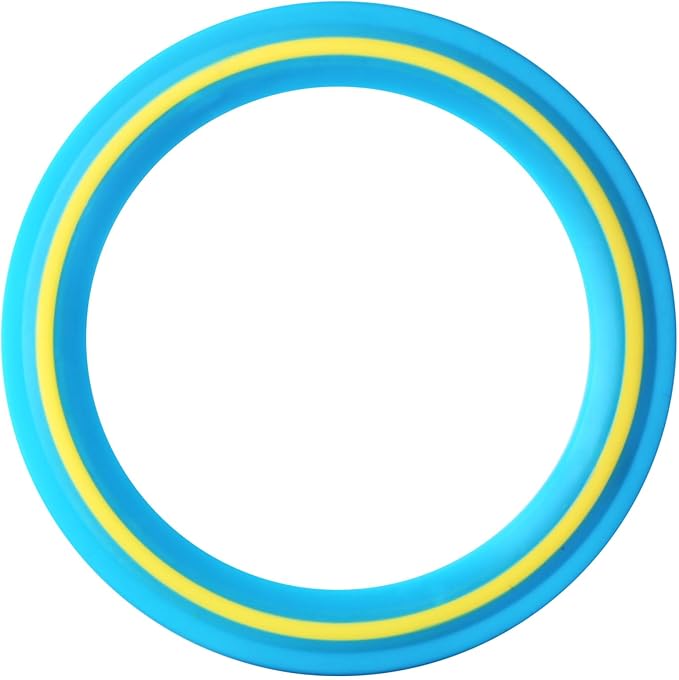 JEEFUD Flying Disc for Kids Adults 11 inch Flying Ring, 2 Pack Beach Backyard Sports Play Soft Discs，Best Sport Outdoor Tossing Toy Gift for 4+ Year Old Boys Girls Family