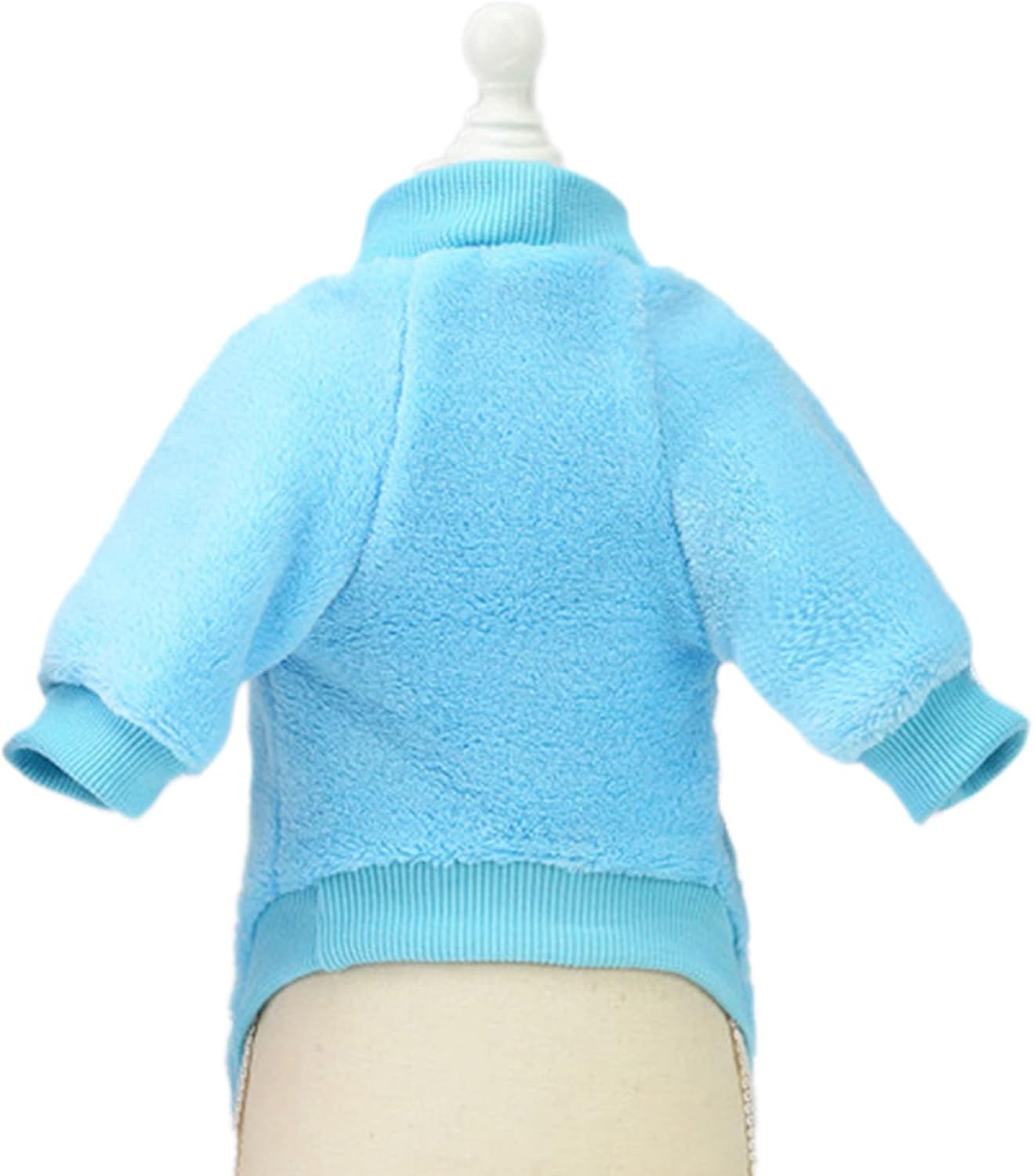 Jecikelon Pet Dog Clothes Dog Sweater Soft Thickening Warm Pup Dogs Shirt Winter Puppy Sweater for Dogs (Z01-Blue, X-Small)