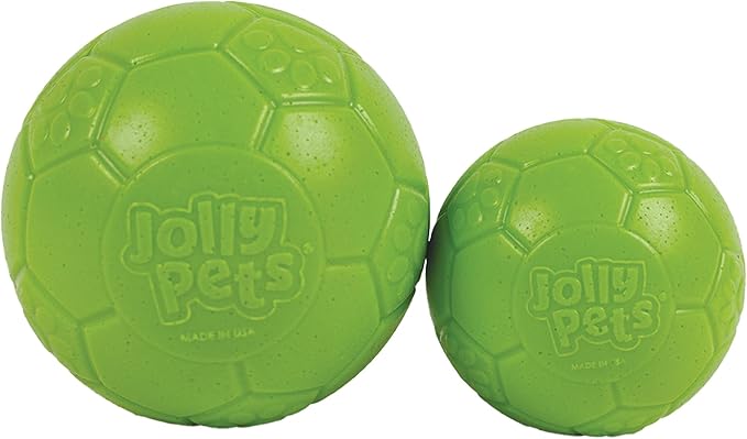 Jolly Pets Mini Jolly Soccer Ball; Floating-Bouncing Dog Toy; 3" Green Apple