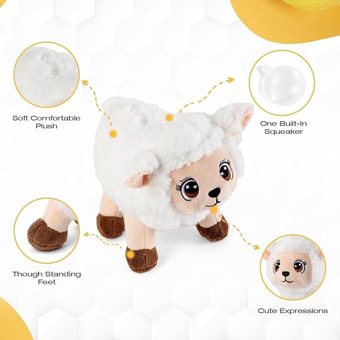 Large Dog Squeaky Toys, Stuffed Animal Dog Chew Toy, Durable Plush Toy for Puppy, Small, Middle, Large Dogs