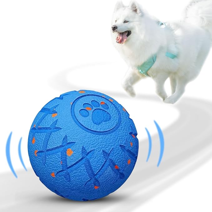 Smart Interactive Dog Toy, Automatic Moving, Bouncing and Stimulation, E-TPU Silent Foam Material, IP54 Waterproof Rating, Active Rolling,Bouncing Ball for Medium and Large Dogs,Dog Birthday