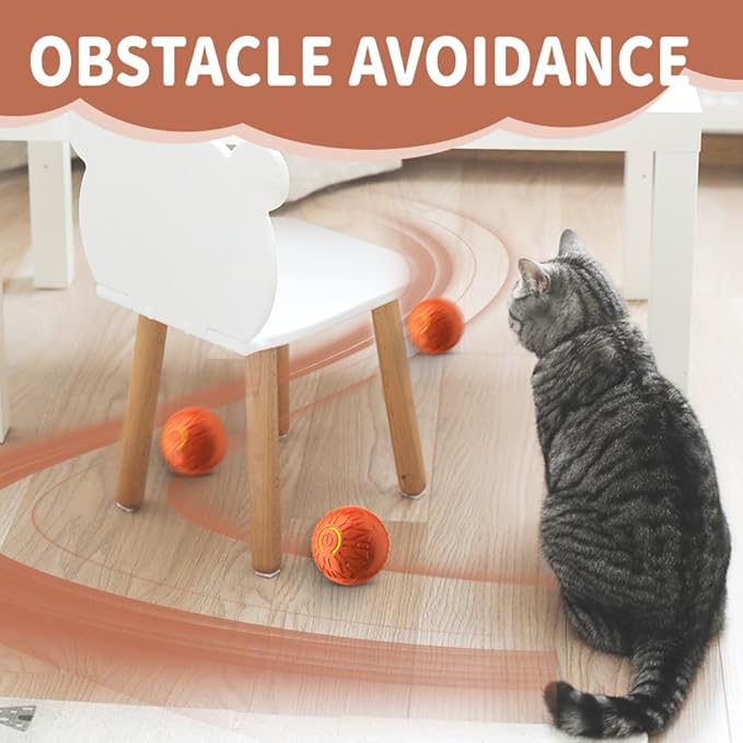 2PCS Dog Ball, 2025 Upgrade Vibrating Dog Ball Interactive Pet Balls Shaky Toy, USB Rechargeable Smart Shaking Pet Bounce Balls Automatic Moving Pet Toy for All Dogs (#C1)