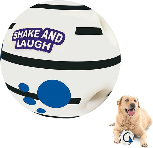 Glow in The Dark Dog Toys Ball, Interactive Dog Ball, Shaking with Gibbering Sound, XL, 5.51 in (14 cm)