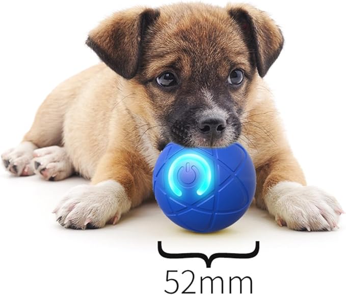 Interactive Smart Jumping Ball for Dogs from Elastic Fun and Efficient Playtime.Jumping Ball Dog Toy,Suit Small,Medium, and Large Dogs (Double Blue)