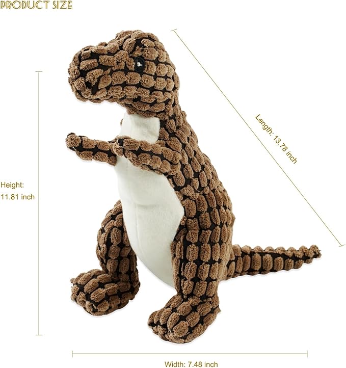 Bzonsmart Squeaky Dog Toys Octopus Stuffed Crinkle Toy, Puppy Chew Toys for Teething, Durable Tug of War Interactive Plush Dog Toys for Puppies Small, Medium, and Large Dogs