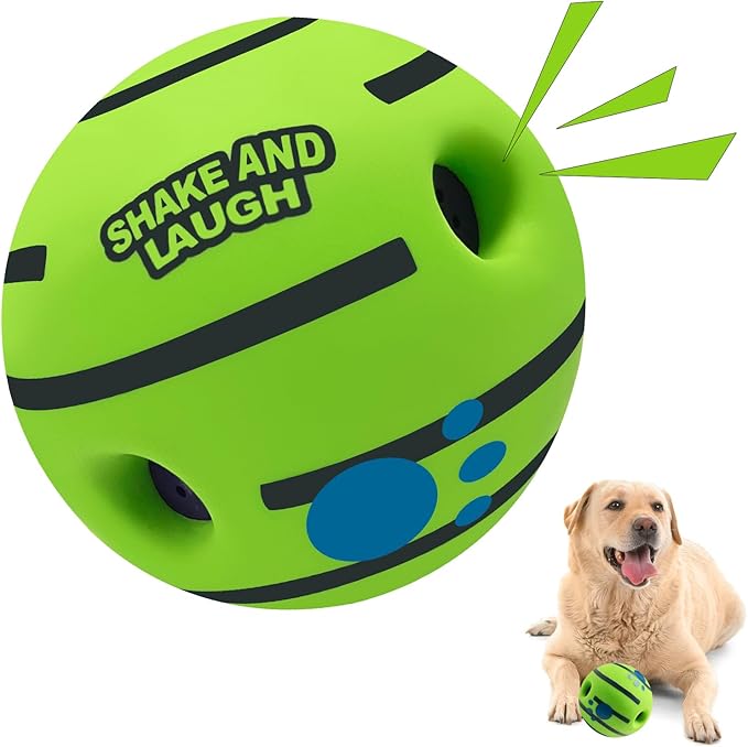 Dog Toys Ball, Interactive Dog Ball, Shaking with Gibbering Sound, for Training & Herding, XL, 5.51 in (14 cm)