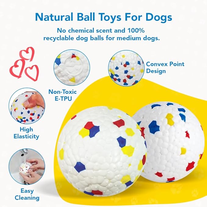 Indestructo Ball – Durable Dog Toy for Strong Chewers, Long-Lasting Rubber Ball for Fetch, Boredom Relief & Outdoor Play