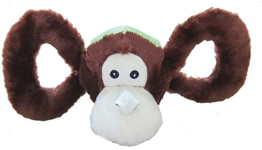 Jolly Pets Jolly Tug-a-Mal Monkey Tug/Squeak Toy, Small