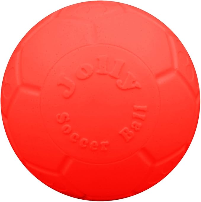 Jolly Pets Bounce-n-Play Dog Toy Ball, Orange, 4.5 Inches/Small, Model Number: 2545 OR