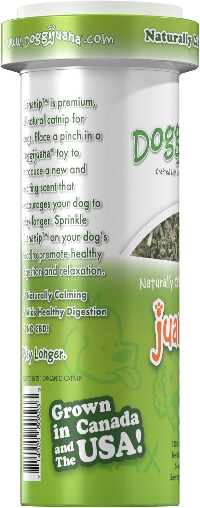 Doggijuana Refillable Juananip Toy Bundle | Pizza Bundle | Funny Dog Toy Plush with Catnip and Refill | Calming Aid for Dogs | Interactive Chew Toy for Play