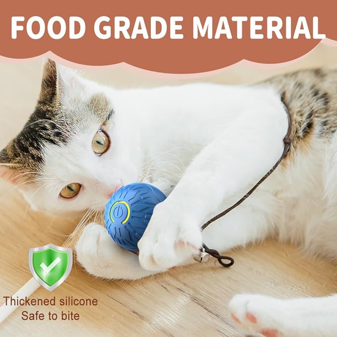 2PCS Dog Ball, 2025 Upgrade Vibrating Dog Ball Interactive Pet Balls Shaky Toy, USB Rechargeable Smart Shaking Pet Bounce Balls Automatic Moving Pet Toy for All Dogs (#C1)